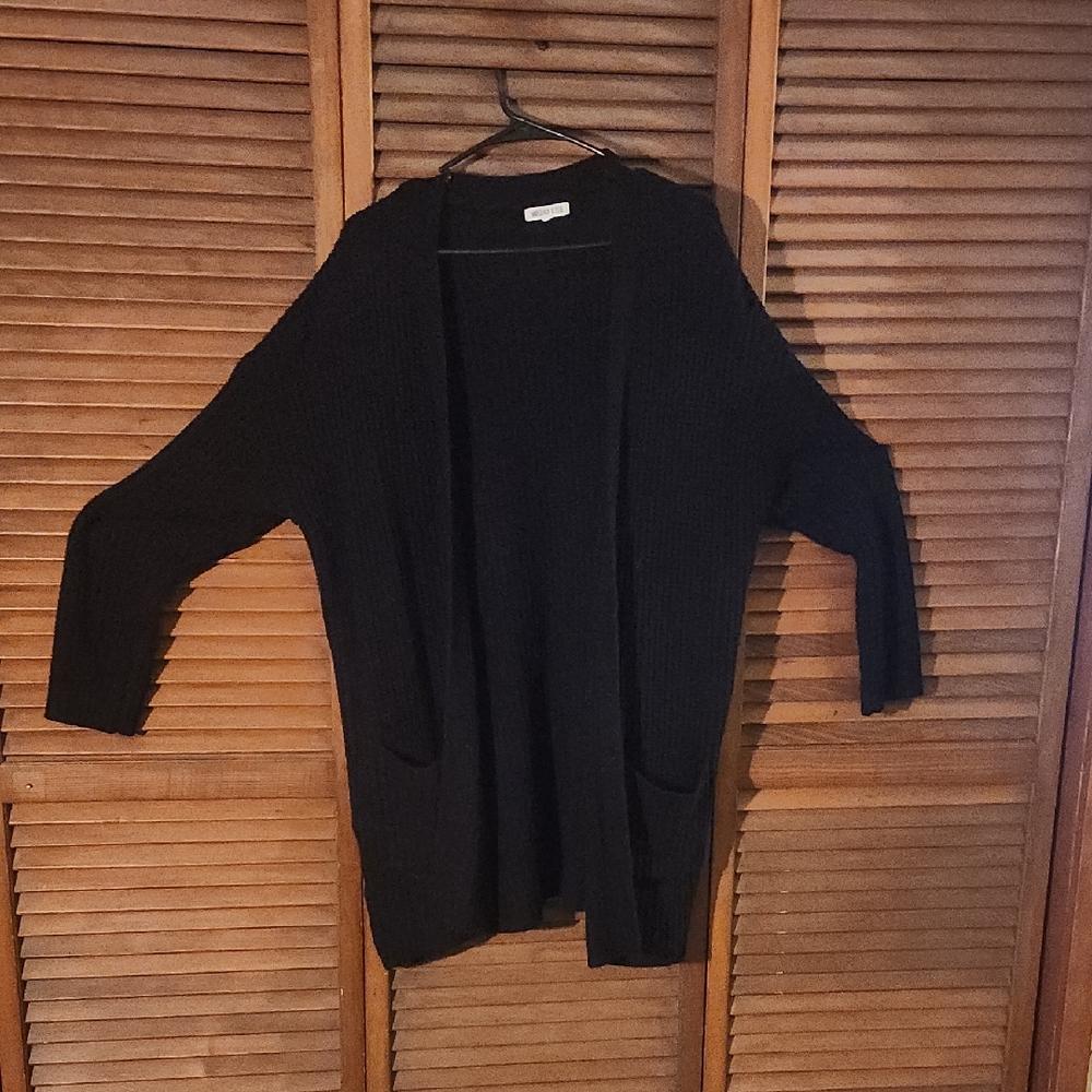 Elegant Black Women's Cardigan